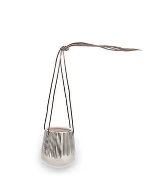 Matamba Ceramic Hanging Planter - Lines