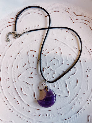 Crystal Moon Necklace 