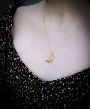 Crescent moon necklace