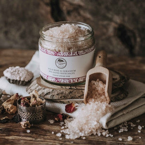 Wild Rose and Geranium Relaxing Bath Salts