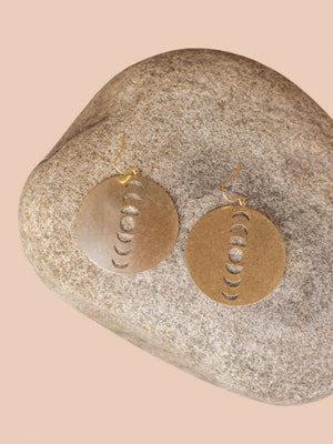 Lunar phases earrings