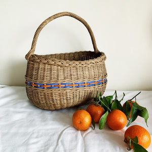 Vintage Woven Basket 
