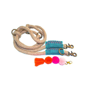 Dog Lead (pink pom-pom) - MAULE & MAULE