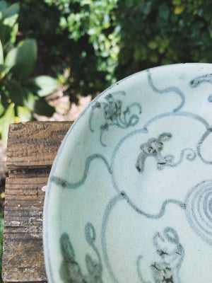 Tek Sing blue porcelain shallow dish:bowl