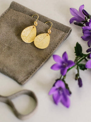 Gold Plated Drop Earrings